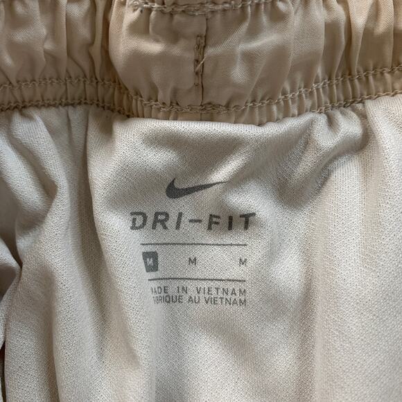 Nike Shorts Women M Medium Ivory White Tempo Drawstring Moisture Wicking Running - Picture 6 of 13